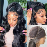 Middle Part Deep Part Super Body Wave 13*6 Lace Frontal Wig